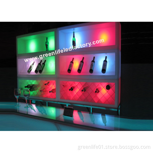 Fashionable LED Wine Displayer, Glow LED Furniture, LED Wine Display